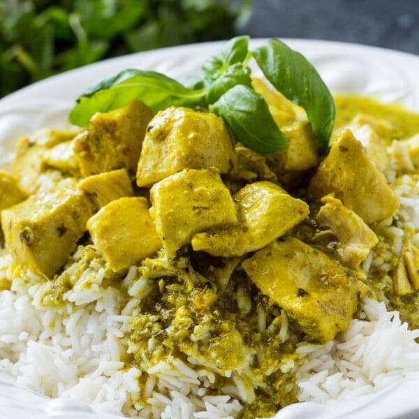 Crock Pot Basil Coconut Curry