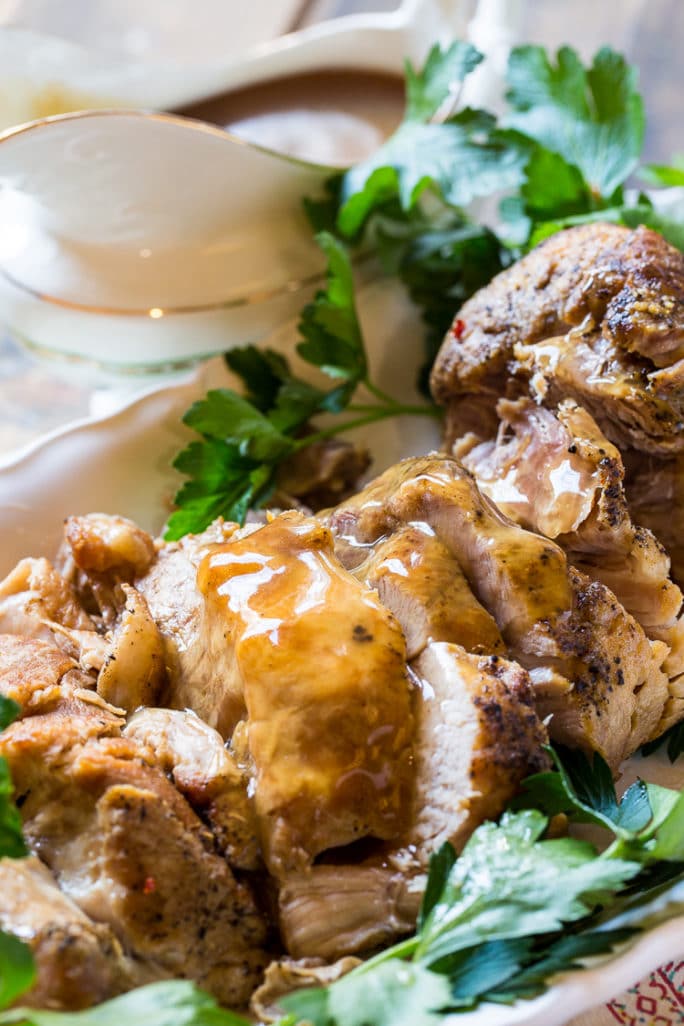 Crock Pot Pork Loin with Gravy