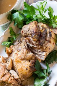 Slow Cooker Pork Loin with gravy