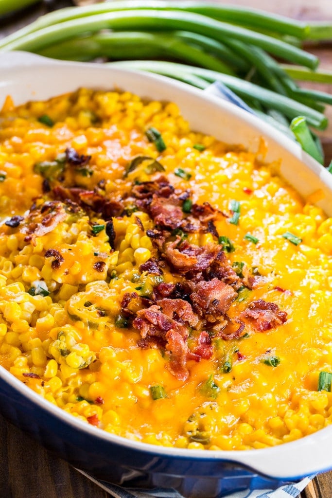 Cheddar Corn Casserole Spicy Southern Kitchen