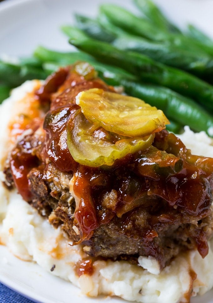 Dill Pickle Meatloaf- an all-American meal!