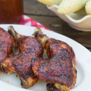 Oven Barbecued Chicken with Dr. Pepper Sauce