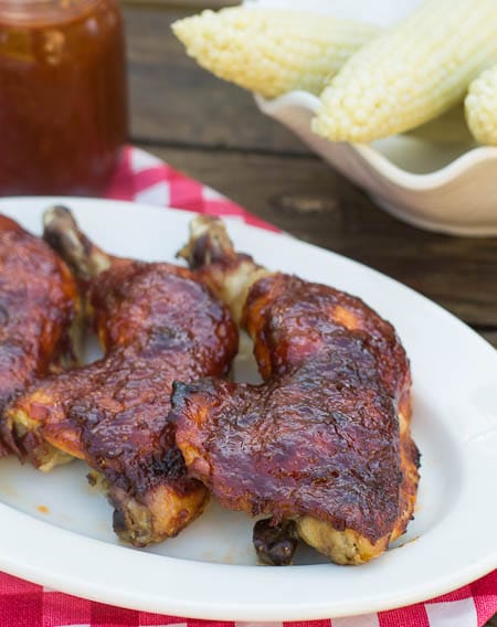 Oven Barbecued Chicken with Dr. Pepper Sauce