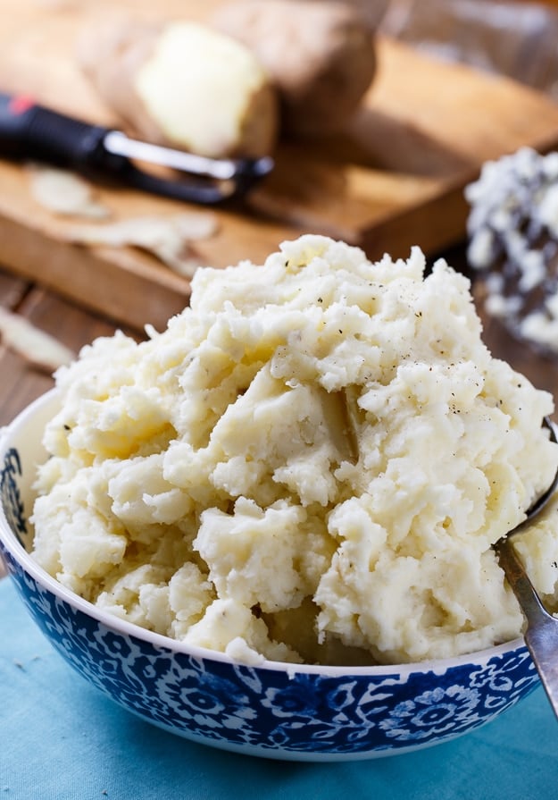 Dukes Mayonnaise makes these mashed potatoes super creamy and delicious!