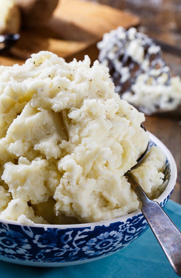 Dukes Mayonnaise makes these mashed potatoes super creamy and delicious!