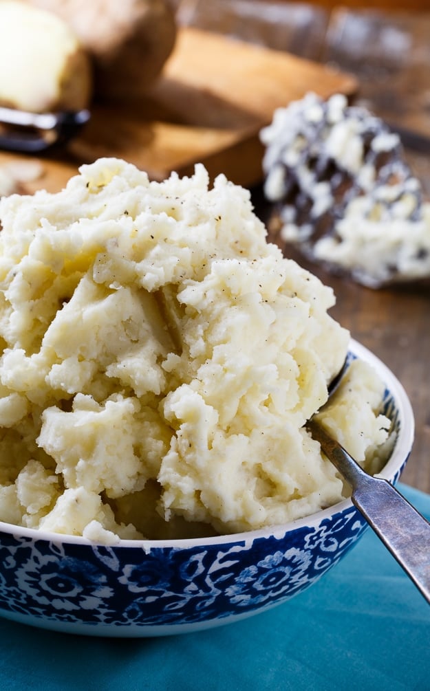 Dukes Mayonnaise makes these mashed potatoes super creamy and delicious!