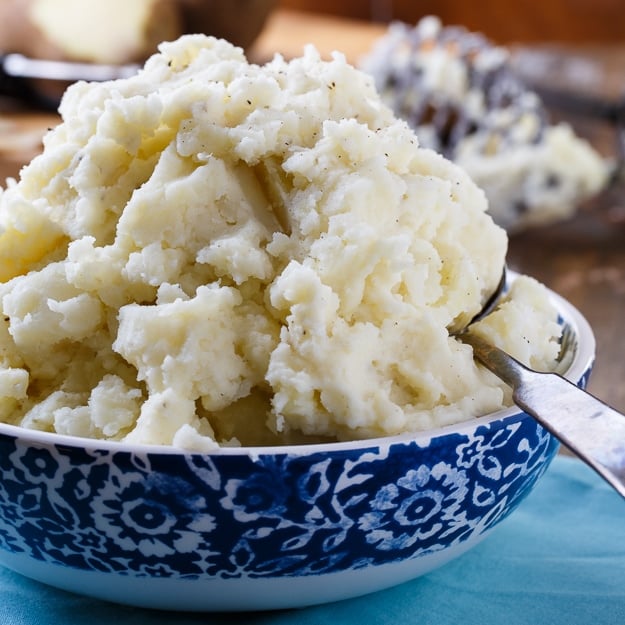 Dukes Mayonnaise makes these mashed potatoes super creamy and delicious!