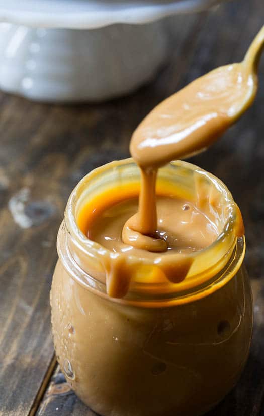Crock Pot Dulce de Leche. Only 1 ingredient needed to make this super delicious sauce you will want to put on all your desserts!