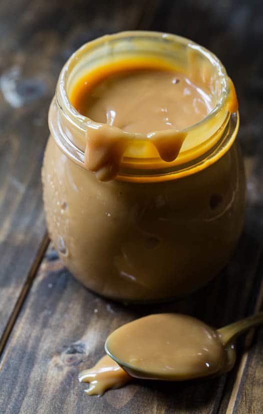 Dulce de Leche sauce made in the slow cooker. So easy and delicious and only 1 ingredient needed!
