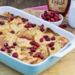 Eggnog French Toast Bake with Cranberries