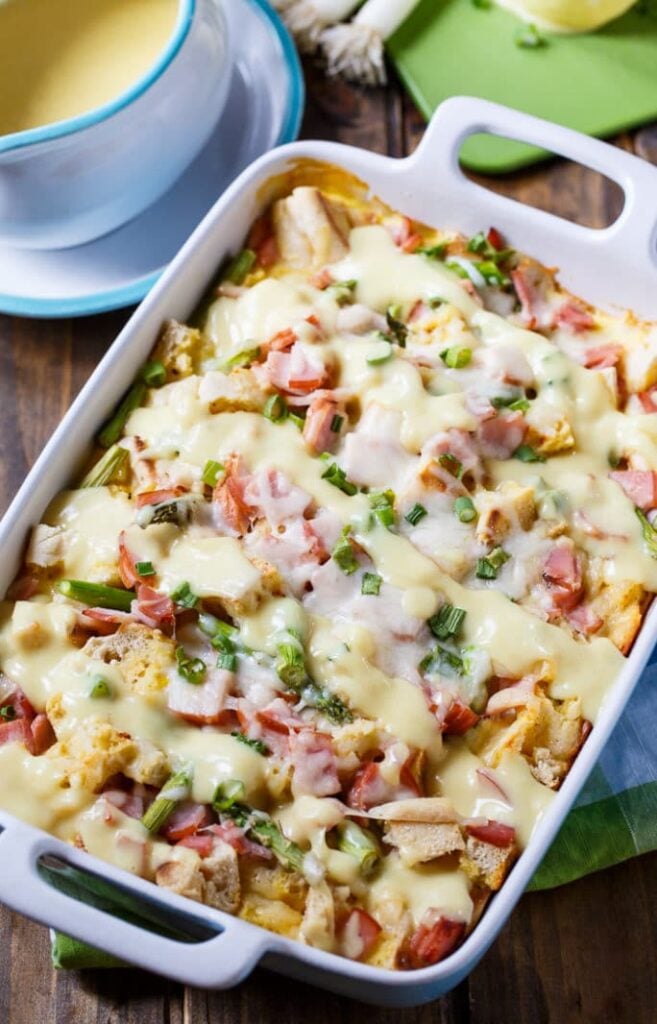 Eggs Benedict Casserole tastes just like Eggs Benedict but is easier to make and feeds a crowd.