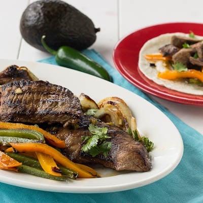 Grilled Skirt Steak Fajitas