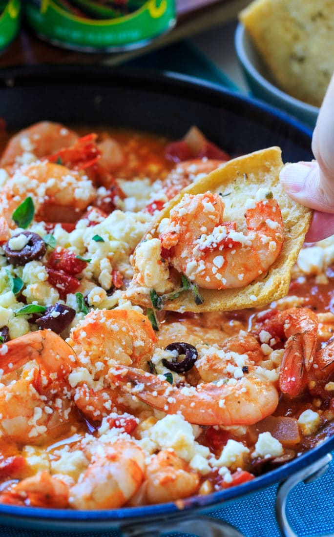 Greek Shrimp with Tomatoes and Feta