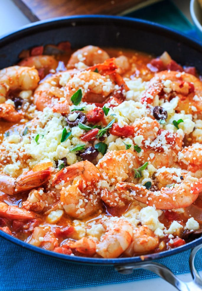 Greek Shrimp with Tomatoes and Feta