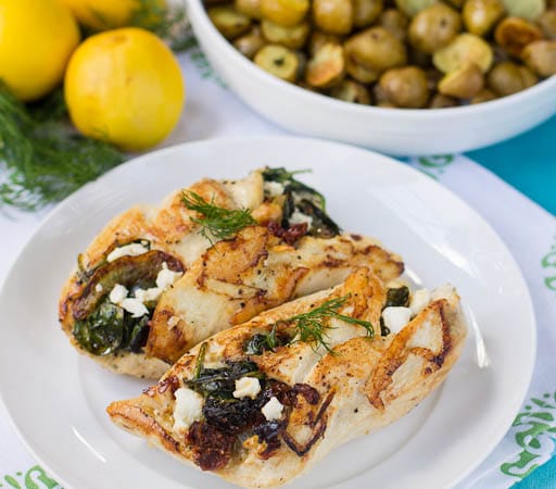 Spinach-Feta Stuffed Chicken