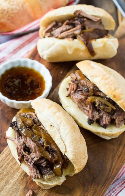 Crock Pot French Dip Sandwich - Spicy Southern Kitchen