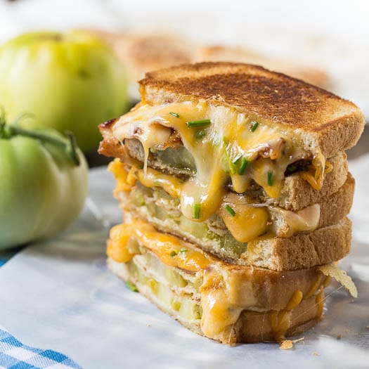 Fried Green Tomato And Bacon Grilled Cheese Recipe