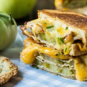 Fried Green Tomato and Bacon Grilled Cheese