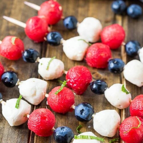 4th of July Fruit Kabobs - Spicy Southern Kitchen