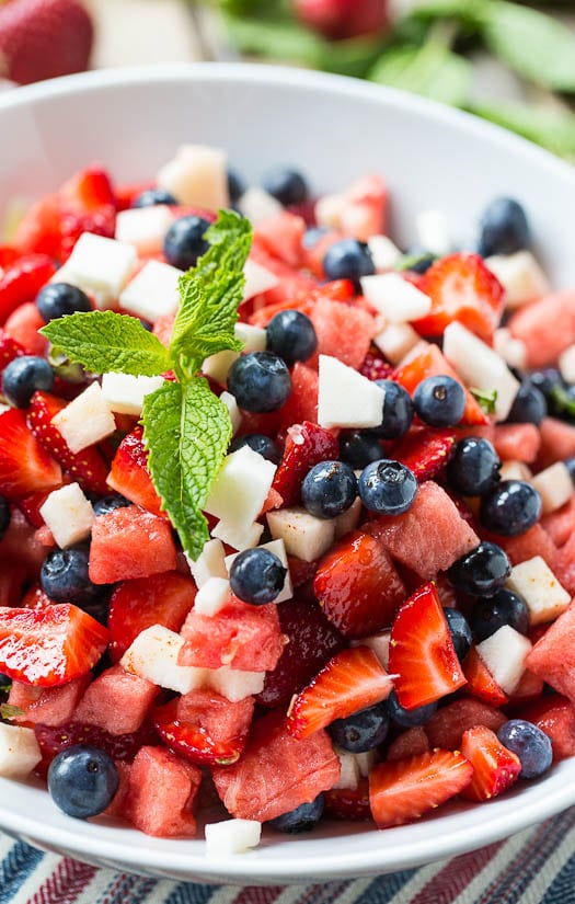 Red, White, and Blue Fruit Salad