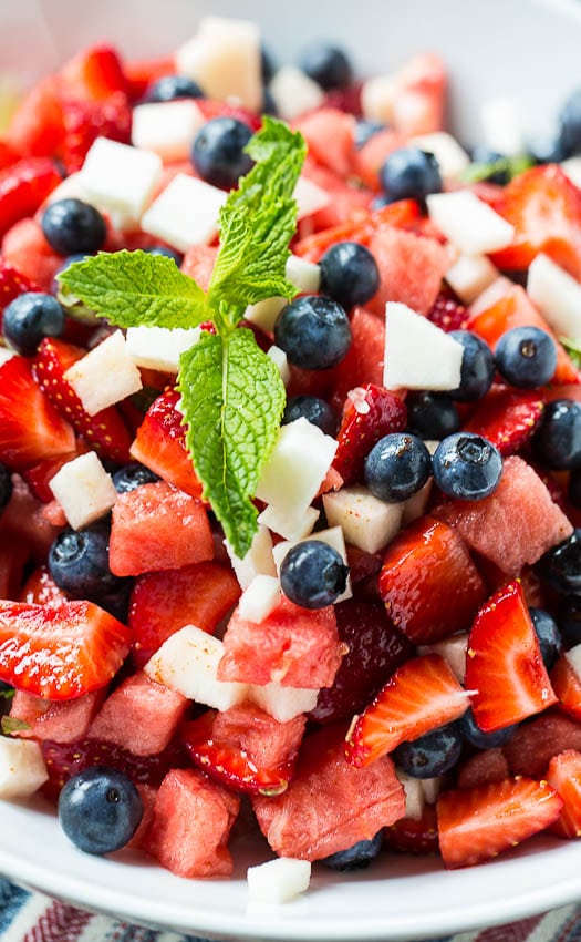 Red, White, and Blue Fruit Salad