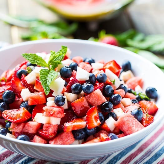 Red, White, and Blue Fruit Salad