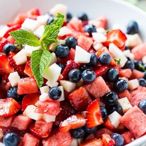 Red, White, and Blue Fruit Salad