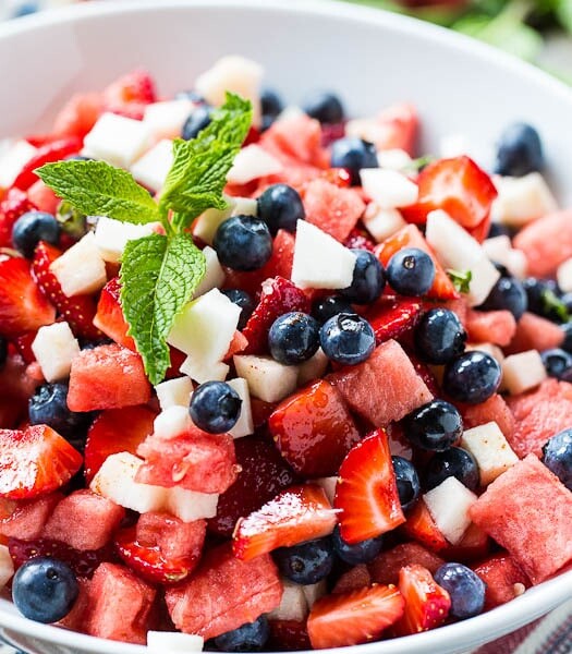 Red, White, and Blue Fruit Salad