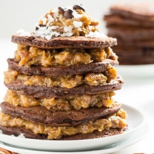 German Chocolate Pancakes