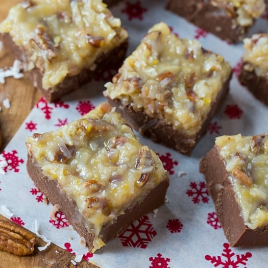 German Chocolate Fudge #Christmas