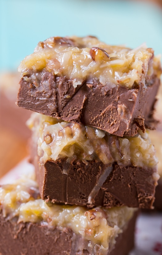 German Chocolate Fudge #Christmas