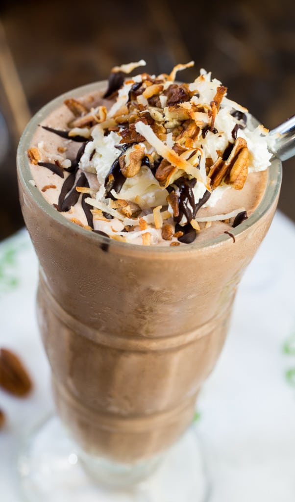 German Chocolate Milkshakes - Spicy Southern Kitchen