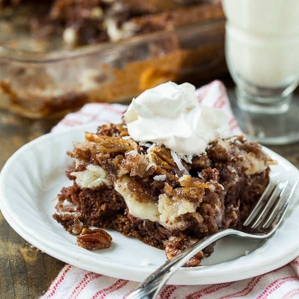 German Chocolate Upside Down Cake