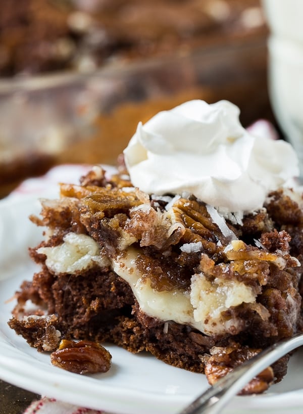 German Chocolate Upside Down Cake