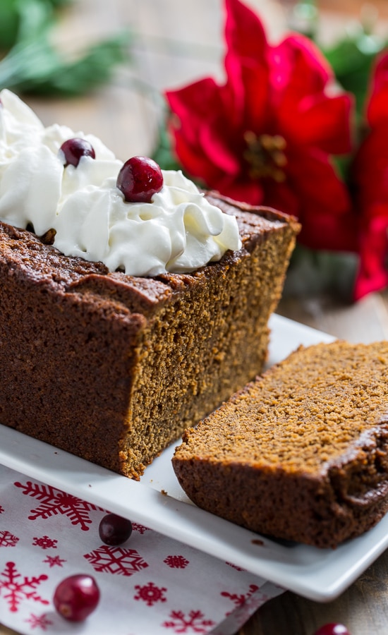 Sweet and Spicy Gingerbread. Some black pepper and other spices really give this gingerbread some kick.