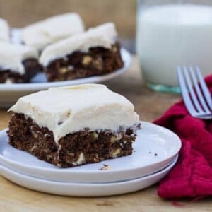 Gingerbread Brownies with Cream Cheese Frosting