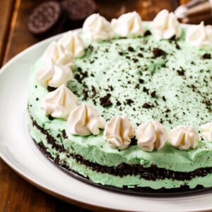 No Bake Grasshopper Pie