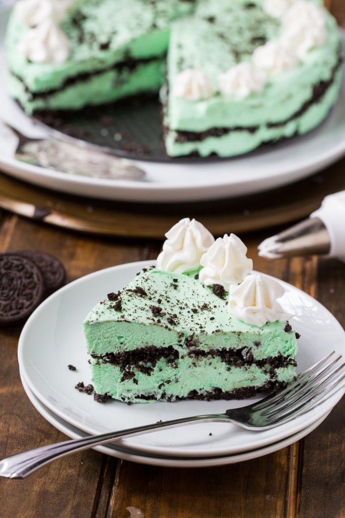 No Bake Grasshopper Pie