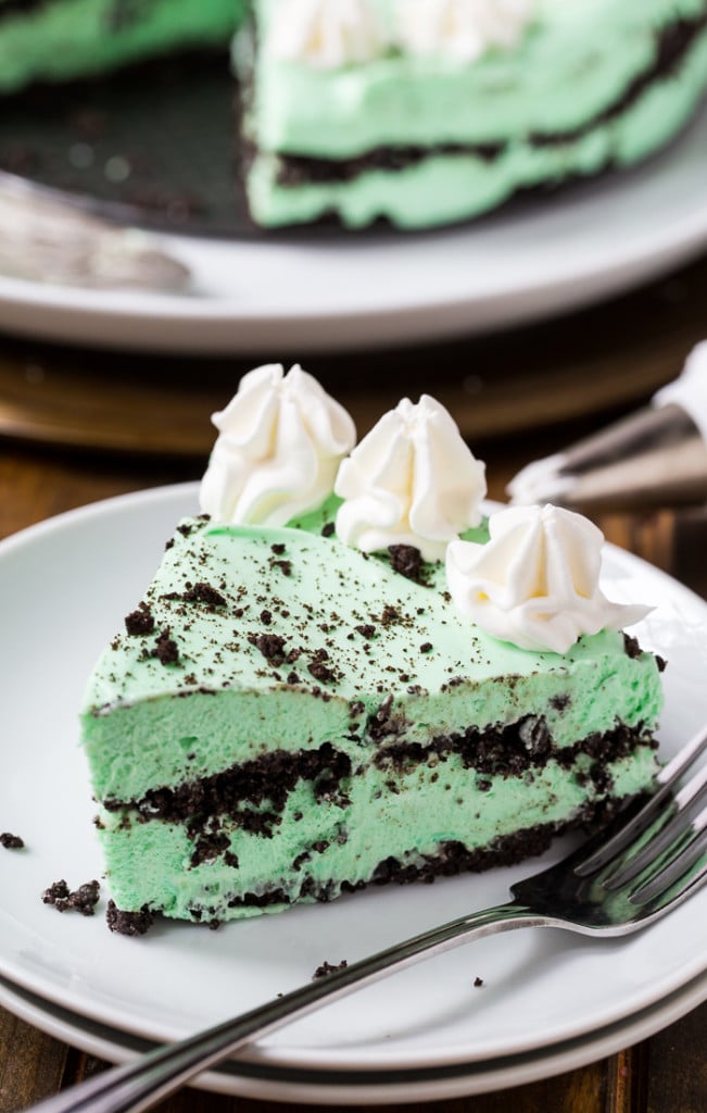 No Bake Grasshopper Pie