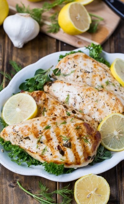 Healthy Grilled Greek Chicken - Spicy Southern Kitchen