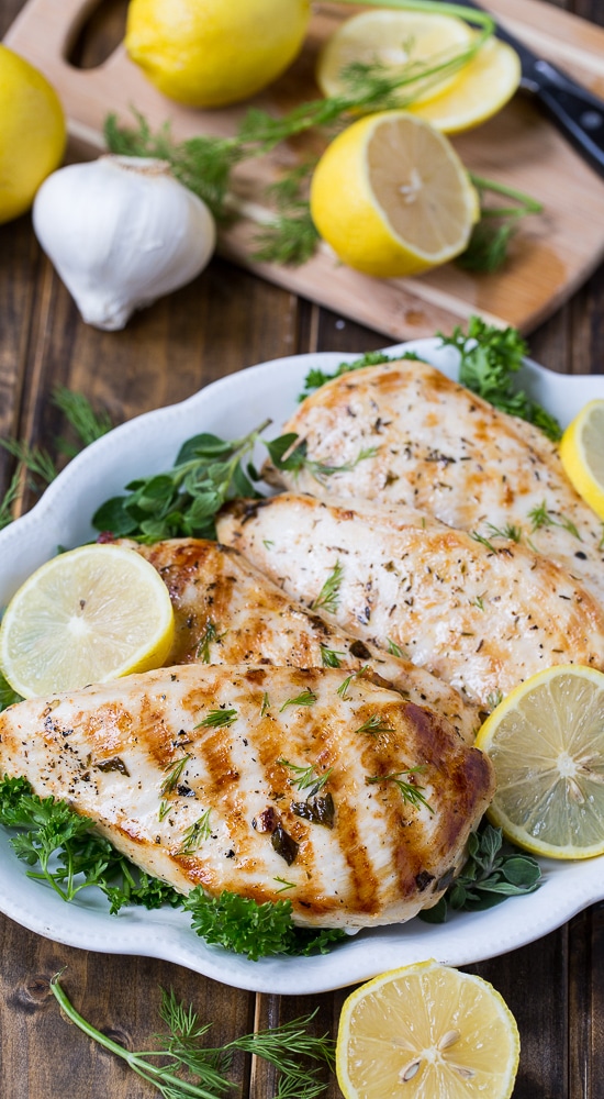 Healthy Grilled Greek Chicken