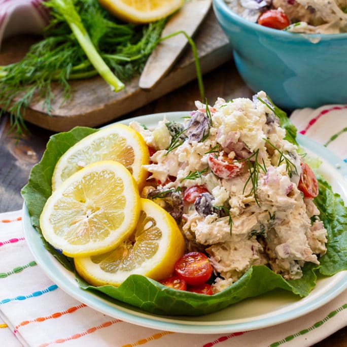 Greek Chicken Salad Spicy Southern Kitchen