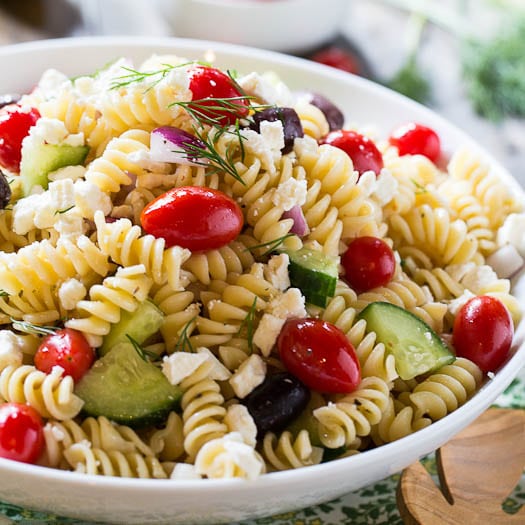 Greek Pasta Salad Recipe - Spicy Southern Kitchen