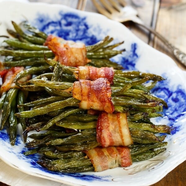 Green Bean Bundles wrapped in bacon.