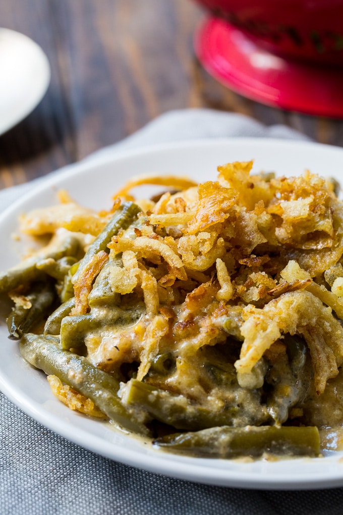 Slow Cooker Green Bean Casserole - The Gunny Sack