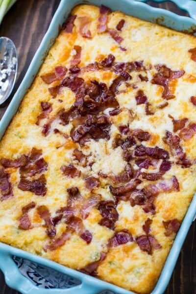 Cheese And Bacon Grits Casserole - Spicy Southern Kitchen