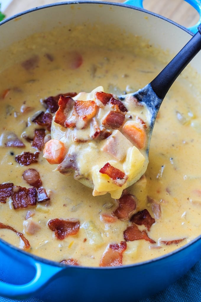 Cheesy Ham and Potato Chowder