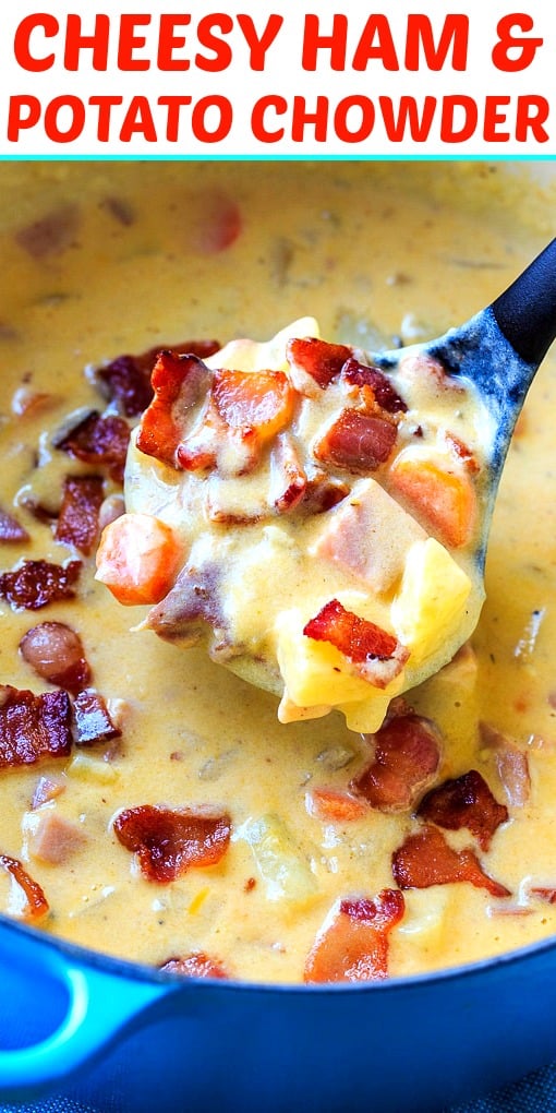 Cheesy Ham and Potato Chowder