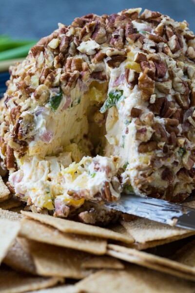 Pineapple and Ham Cheese Ball - Spicy Southern Kitchen