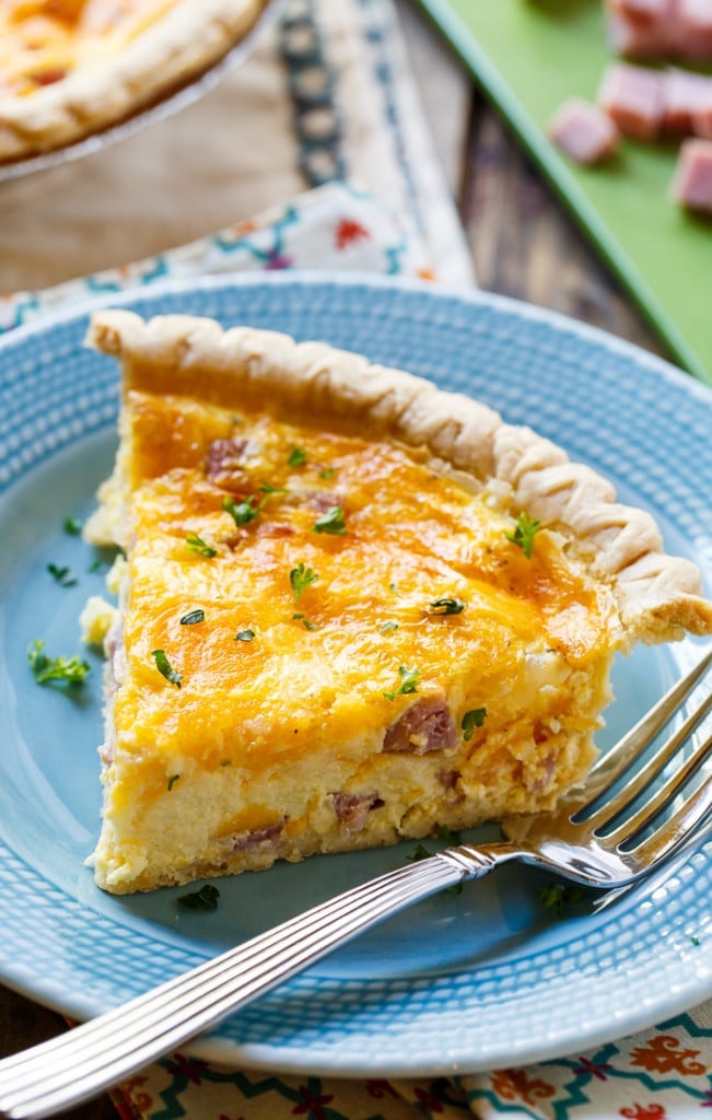 Ham and Cheese Quiche {EASIEST quiche!} - Chelsea's Messy Apron